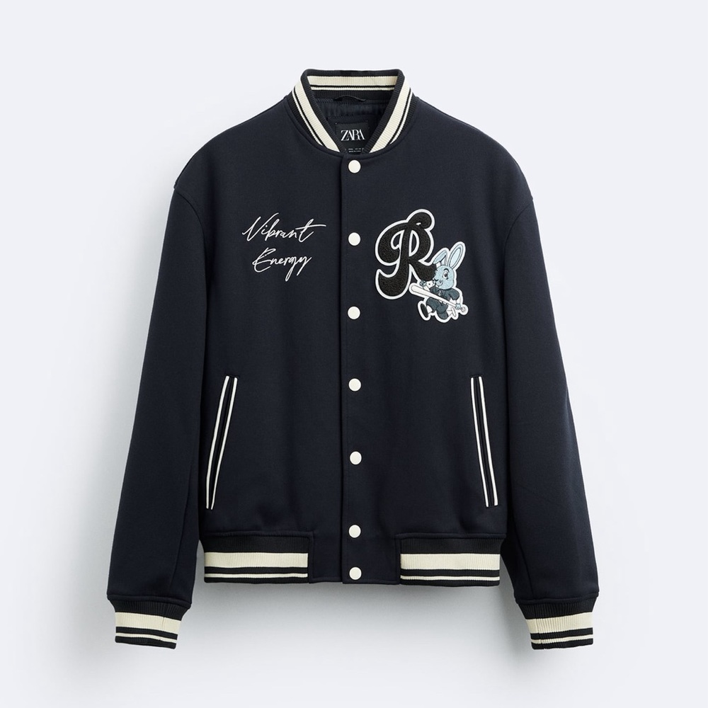 BOMBER JACKET WITH PATCH